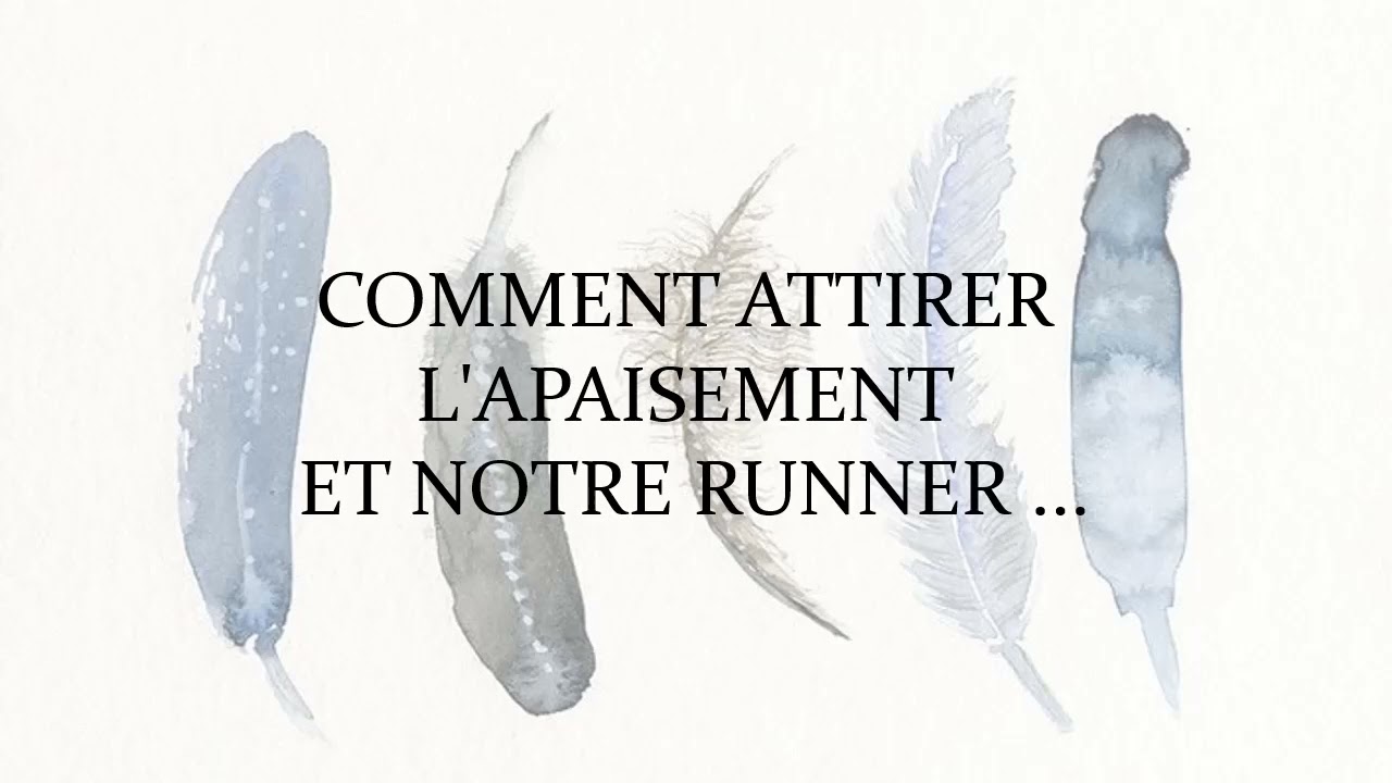 Comment attirer l'apaisement en nous ... et notre runner dans la matière