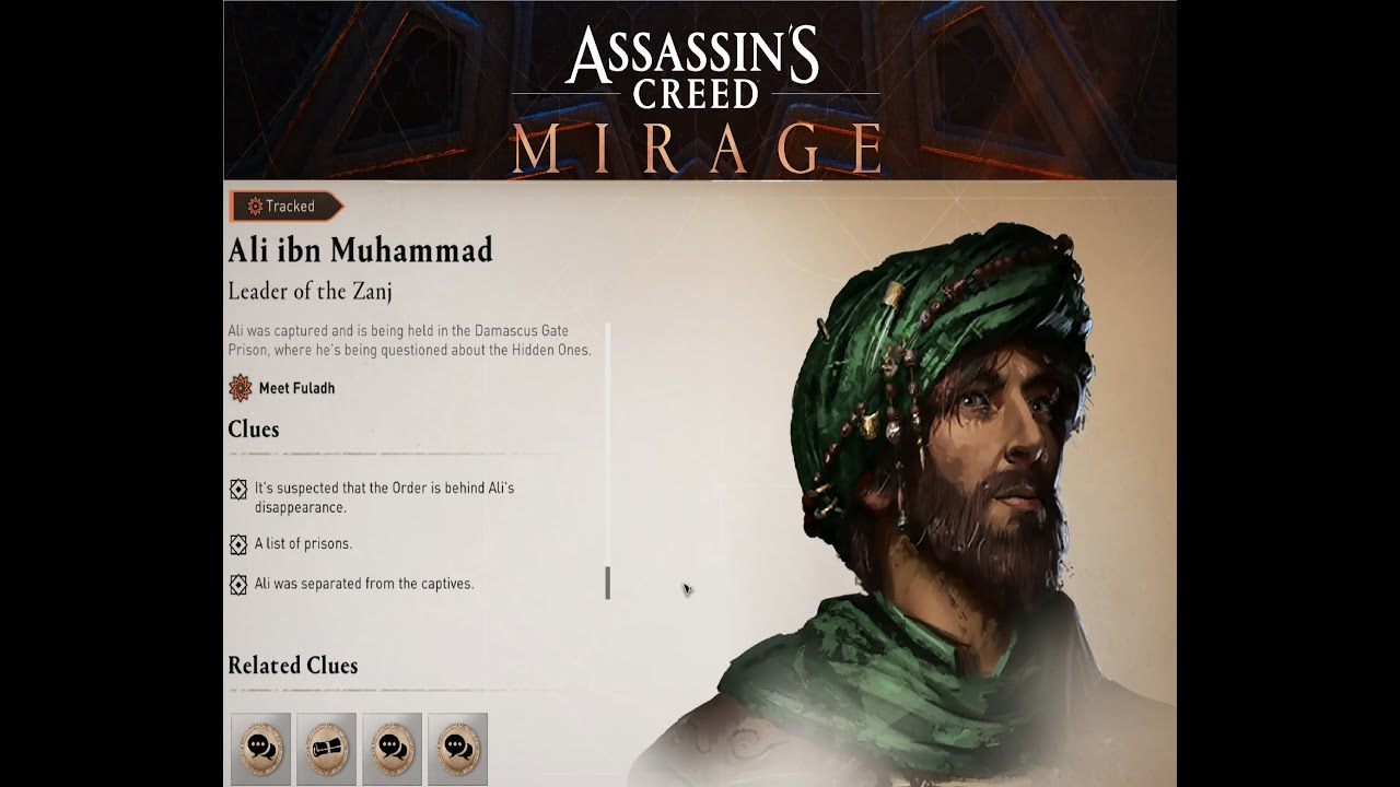 Assassin's Creed Mirage Ali ibn Muhammad Investigation