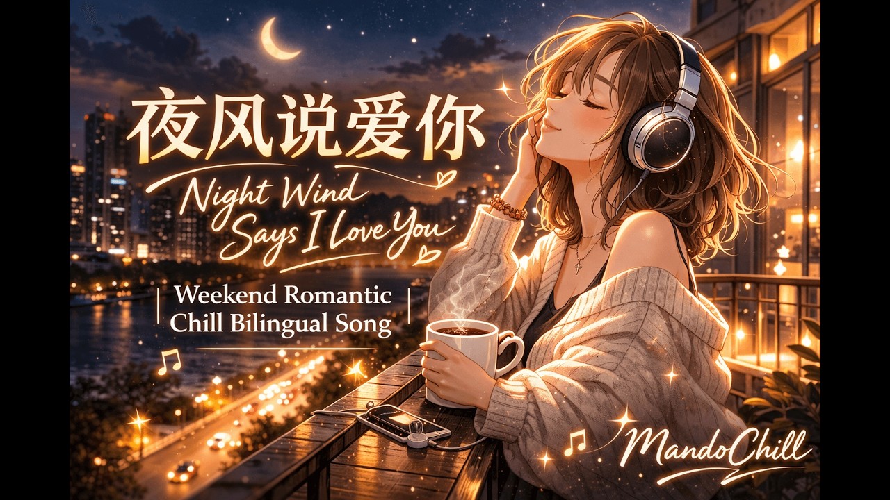 The Night Wind Says I Love You (晚风说爱你) 🌙 Romantic Mandarin Chill | Weekend Night Vibes