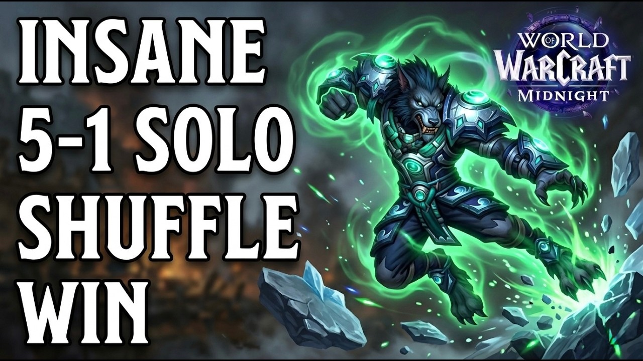 5-1 CLUTCH! FISTWEAVER IS STILL UNKILLABLE IN 12.0.2 (Mistweaver Monk PvP Solo Shuffle)