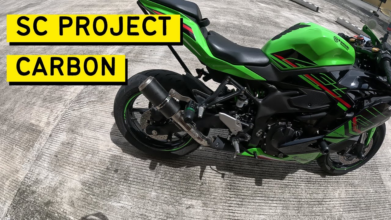 Umuusok ang Carbon Sc Project exhaust na pinalit ko sa Kawasaki Zx4rr