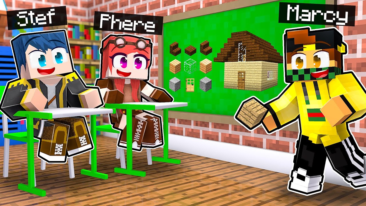 LEZIONE DI COSTRUZIONE CON MARCY NELLA TPOC SCHOOL! - MINECRAFT