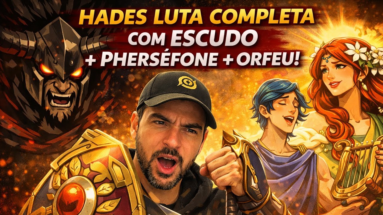 Hades – Luta Completa com Escudo | Build Apelona + Perséfone + Orfeu