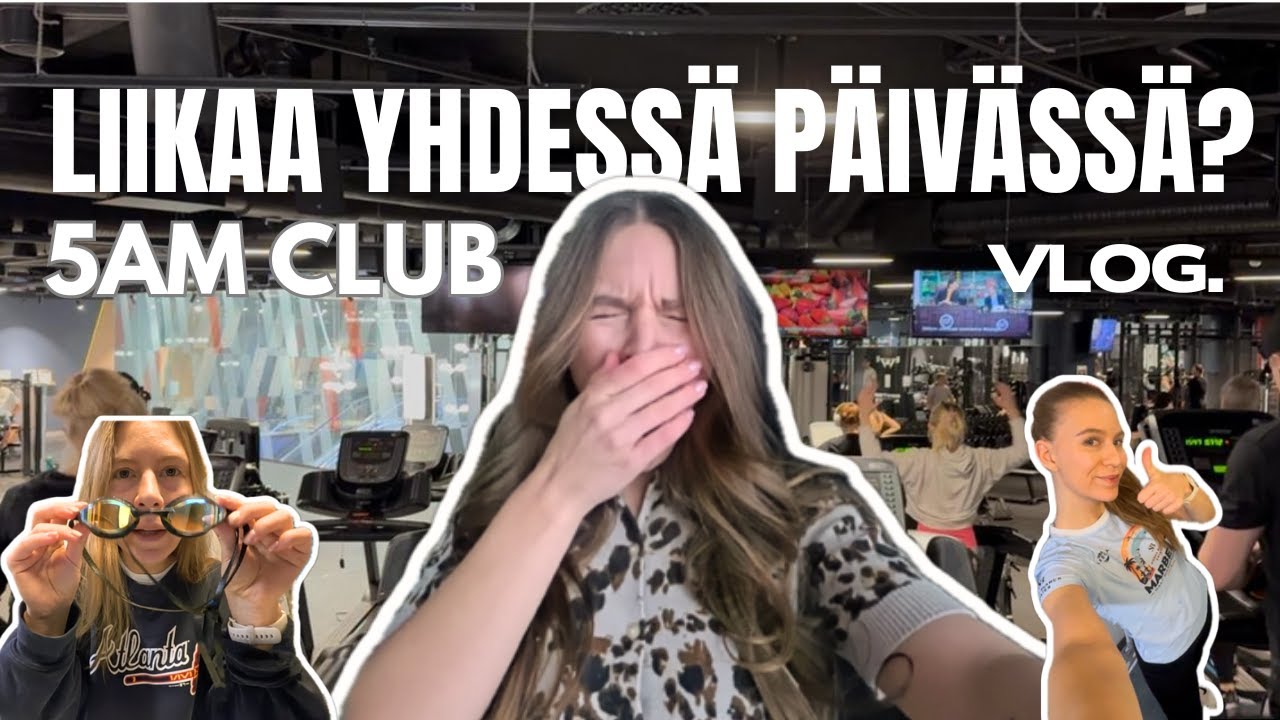 MyDay || Miten keho ja mieli kestävät tuplatreenipäivän? Eka uintitunti! 🏊🏃‍♂️