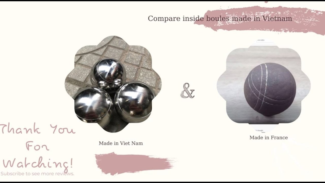 What's inside a Pétanque boule ? That affects the flight trajectory