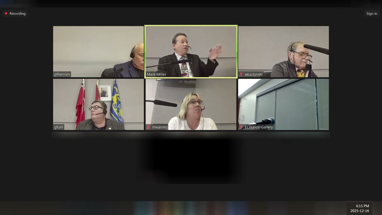 RM of Springfield Council Meeting December 16, 2025 (Zoom Footage)
