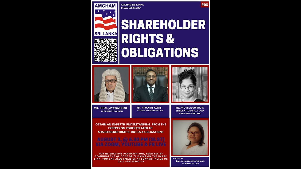 The AmCham SL Law Review 08/ Shareholder Rights & Obligations