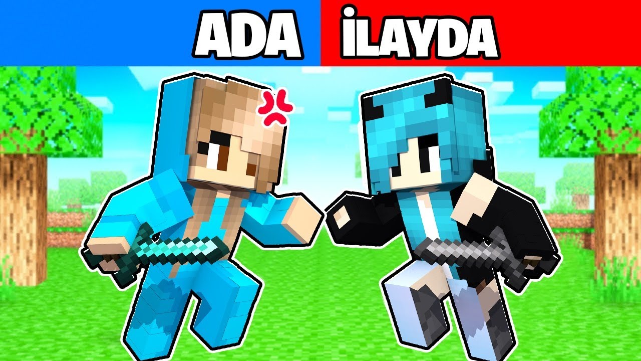 ADA İLAYDA'yı DÖVDÜ -Minecraft