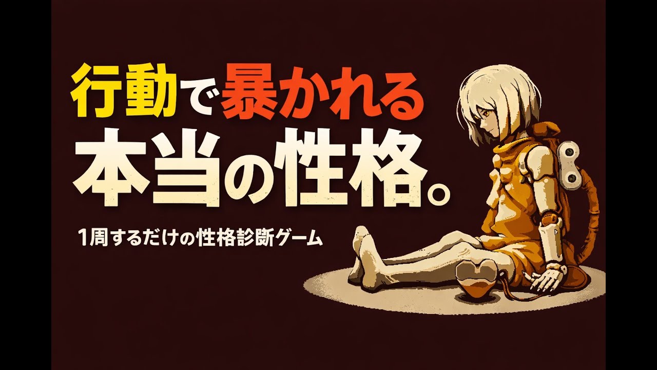 一つ一つの行動で性格が診断されるゲーム　【Refind　Self】性格診断ゲーム