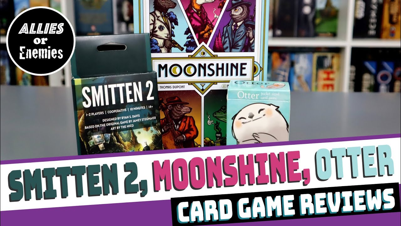 3 новые карточные игры: Otter, Smitten 2, Moonshine (обзоры)