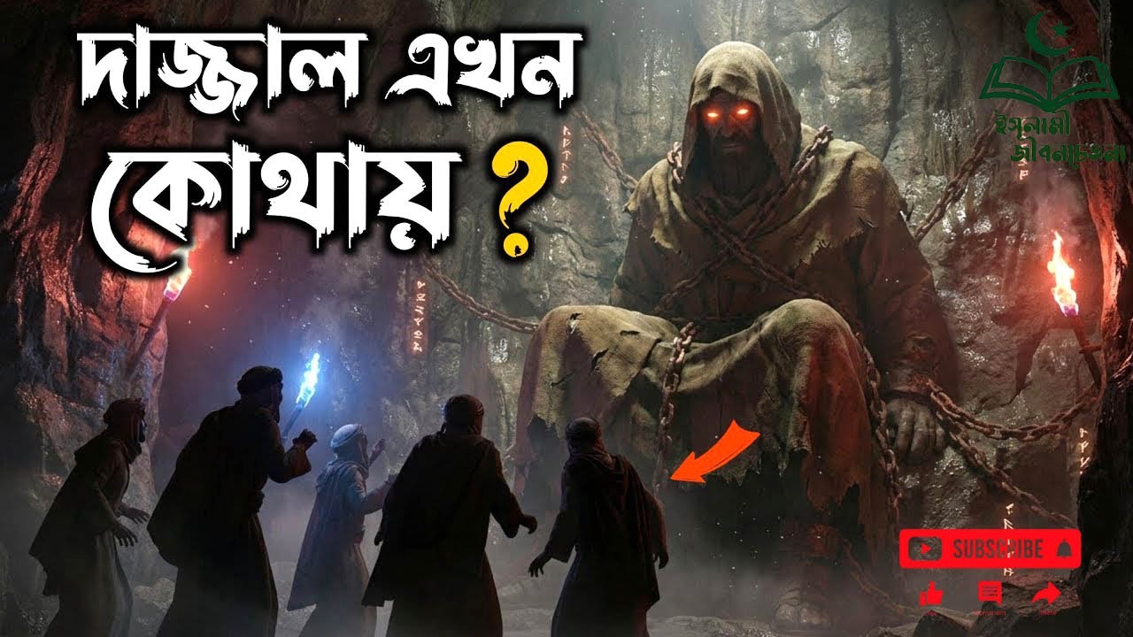 দাজ্জাল এখন কোথায়?  সেই ভয়ংকর দ্বীপের ১৪০০ বছর আগের লোমহর্ষক সত্য ঘটনা! #dajjal #islamicvideo