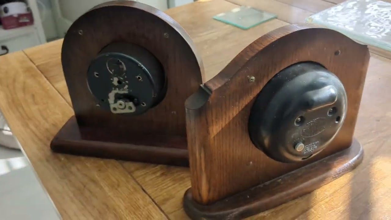 Smiths Mantel Clocks (1 mains, 1 clockwork) PROFESSIONALLY converted to Quartz AA Battery.