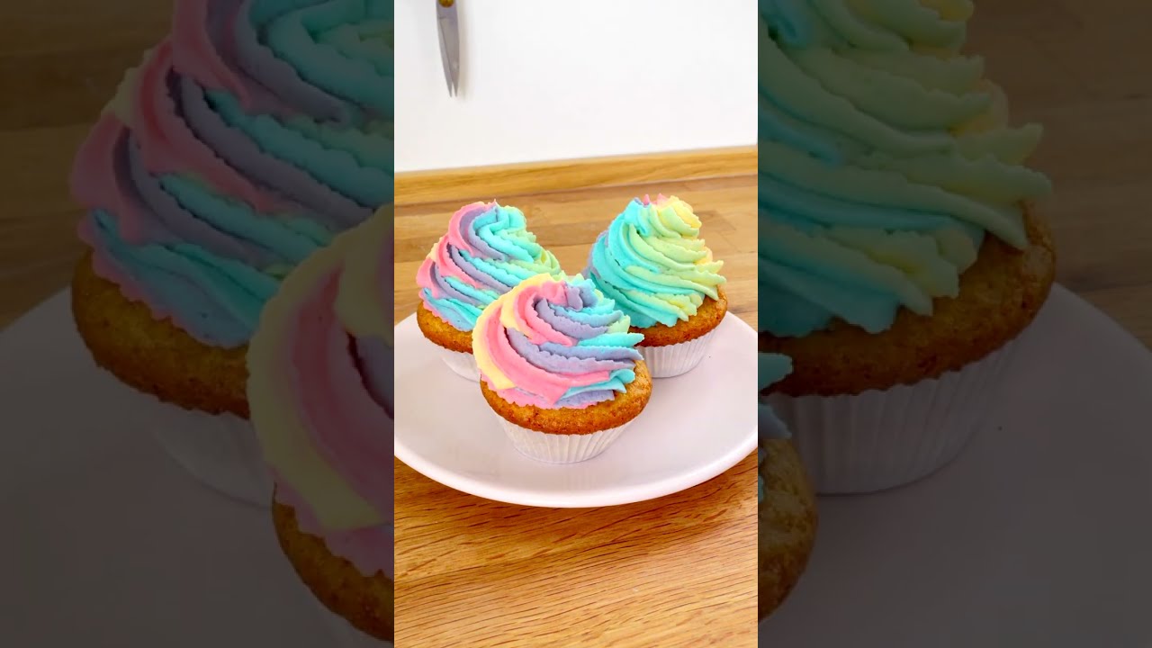 Wie schmecken Muffins wohl auf der anderen Seite des Regenbogens?🌈🤔