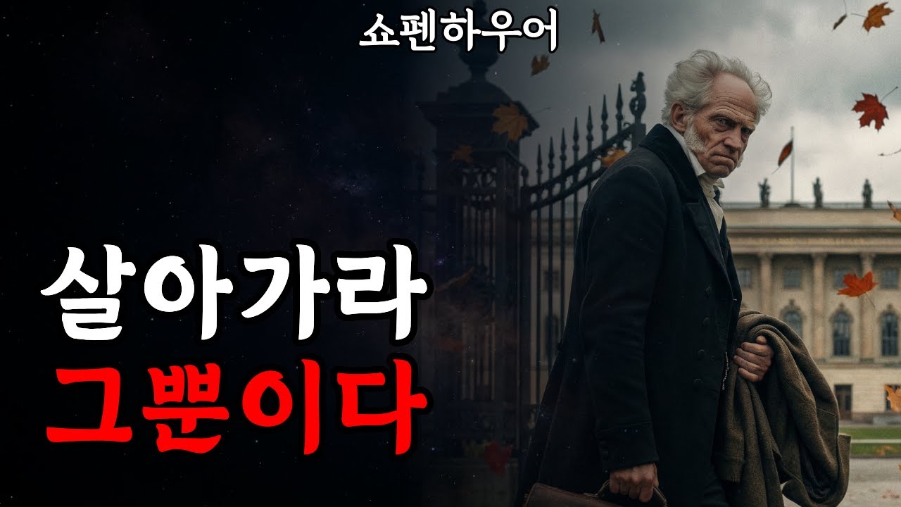 왜 사는지 모르겠다면 이 영상을 켜두세요. 지친 마음을 위로하는 쇼펜하우어의 현실적 독설 | 인생의 해답 | 명언 | 처세술 | 쇼펜하우어 인생론 |