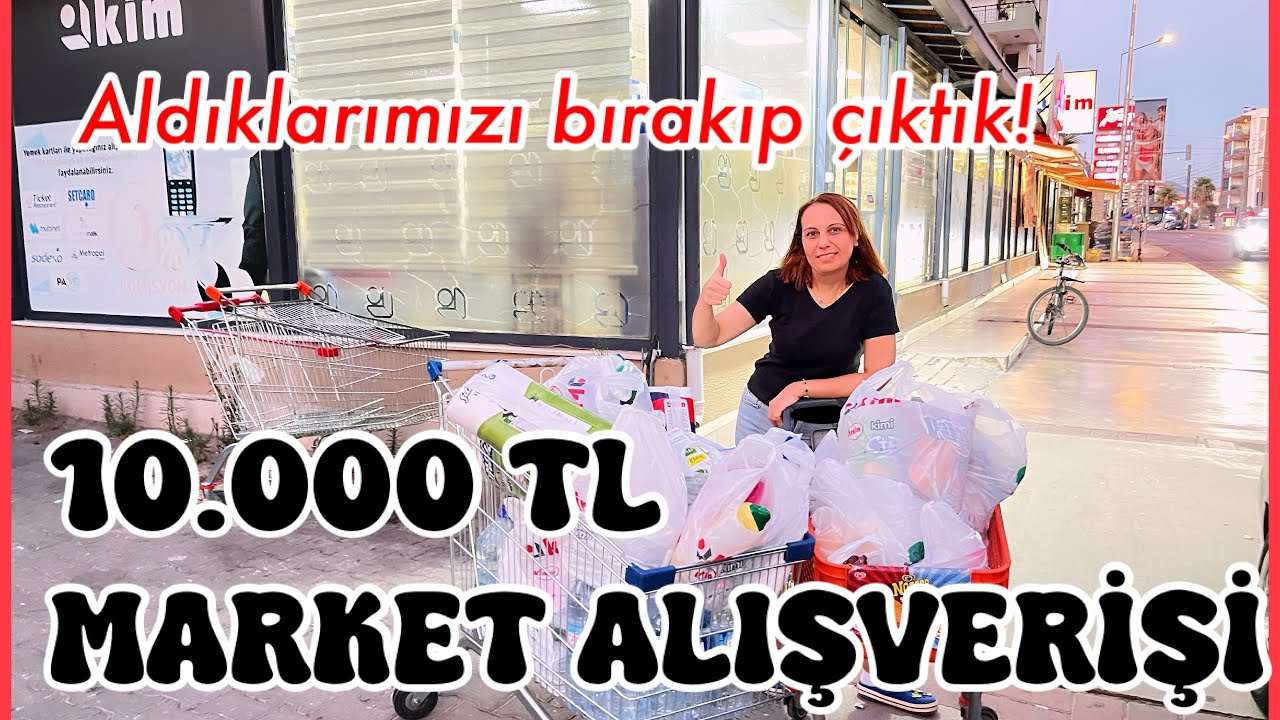 10.000 ₺ DEVV MARKET ALIŞVERİŞİ🥳ARABAYI BIRAKIP ÇIKTIK⁉️ALIŞVERİŞTE KAVGA ÇIKTI🙈EVİ DOLDURDUK🙏