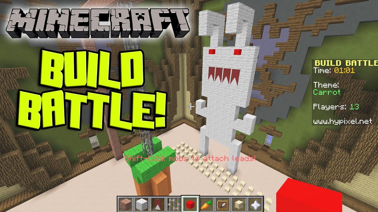 Minecraft BUILD BATTLE on Hypixel! Super Poop World Record?