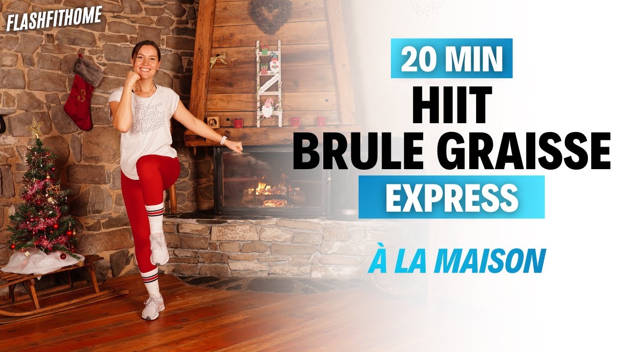 25 Min - HIIT Brûle Graisse pour PERDRE DU POIDS à la maison - Marine BIREN - FlashFitHome