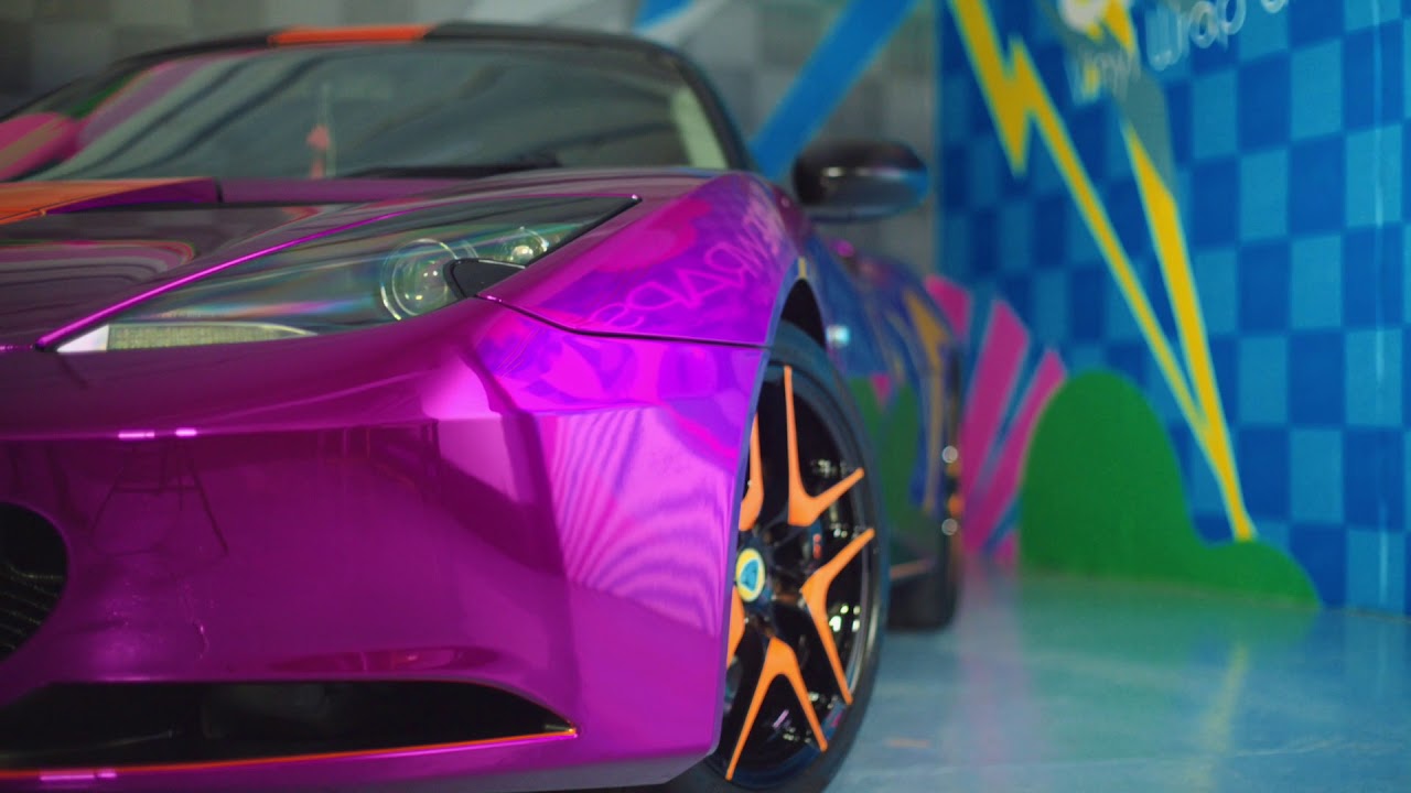 Lotus Evora Purple Chrome Wrap