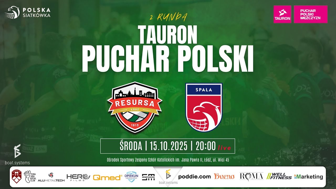 2.runda Tauron Puchar Polski | Boat.Systems Resursa Łódź - SMS PZPS Spała I
