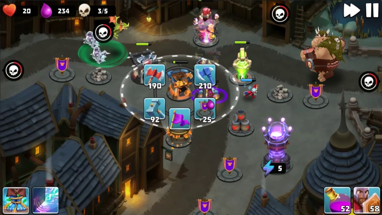 Castle Creeps TD - Chapter 25 Level 99 City Of Night 3 Stars (Without Sentinel)