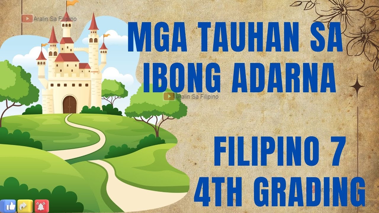 PAGKILALA SA MGA TAUHAN SA IBONG ADARNA| ARALIN SA FILIPINO