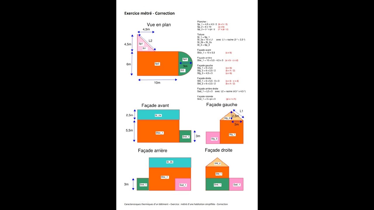 calcul de déperdition thermique 1