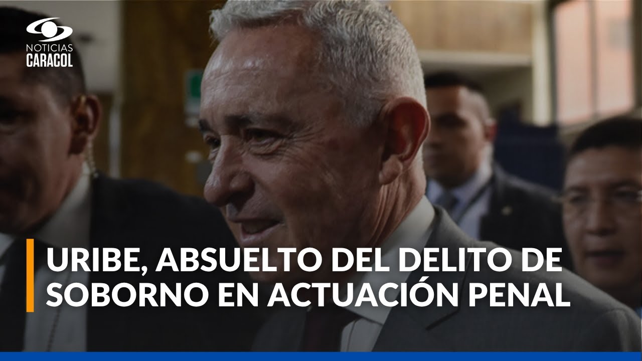 ÚLTIMA HORA | Álvaro Uribe es absuelto del delito de soborno en actuación penal en segunda instancia