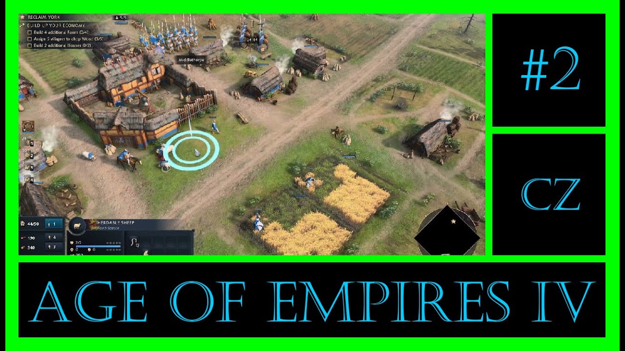2 - North to York - The Normans - Age of Empires IV - CZ (hard diff.)