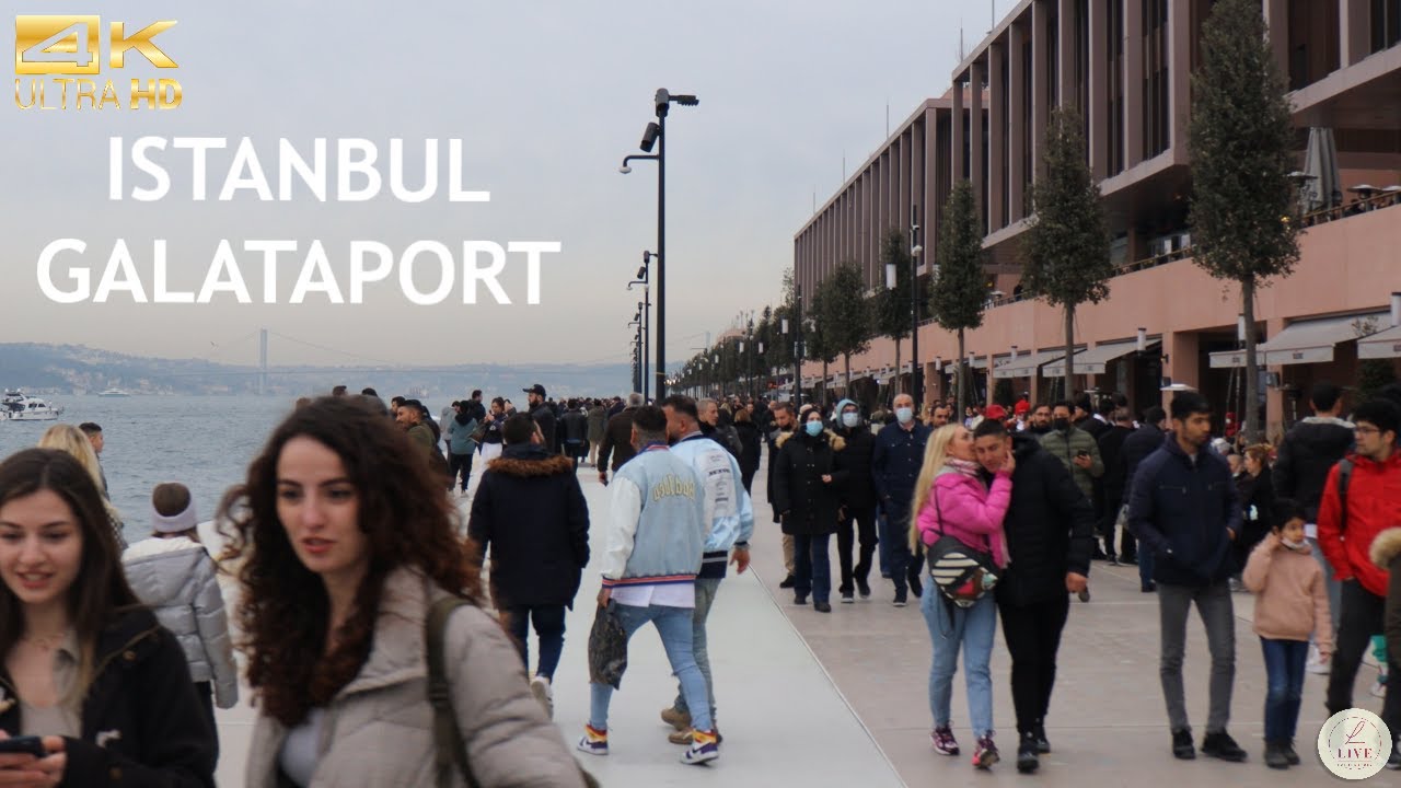 İstanbul Karaköy-Galataport Walking Tour | 4K UHD | Feb 2022