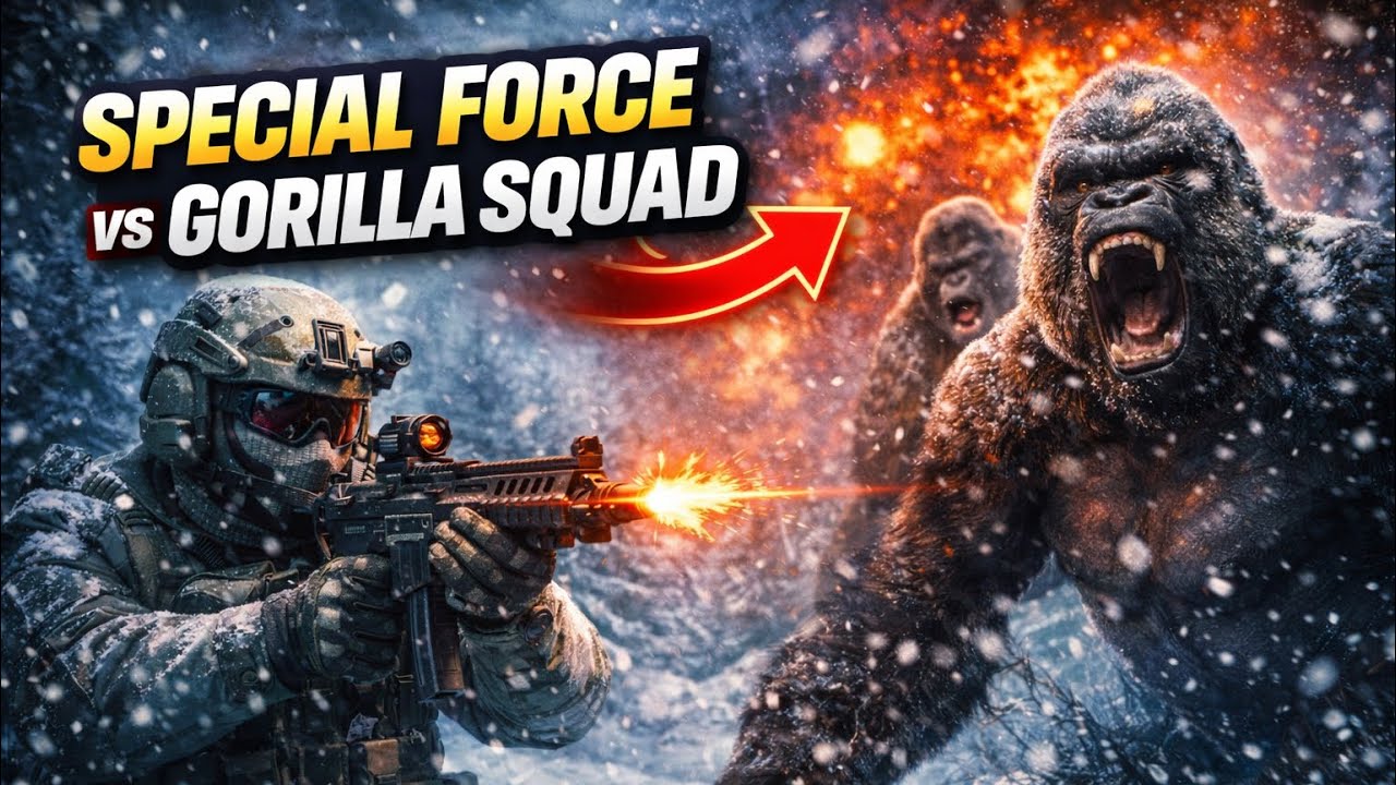 Solo Special Force vs Gorilla Squad ❄️ Intense Snow Battle