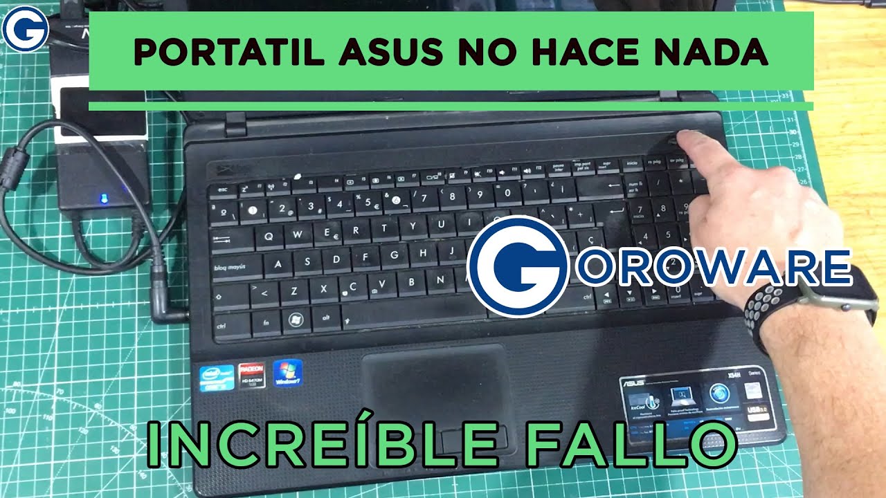 Reparación portátil asus que no enciende. Fallo muy común Y MUY SENCILLO DE REPARAR