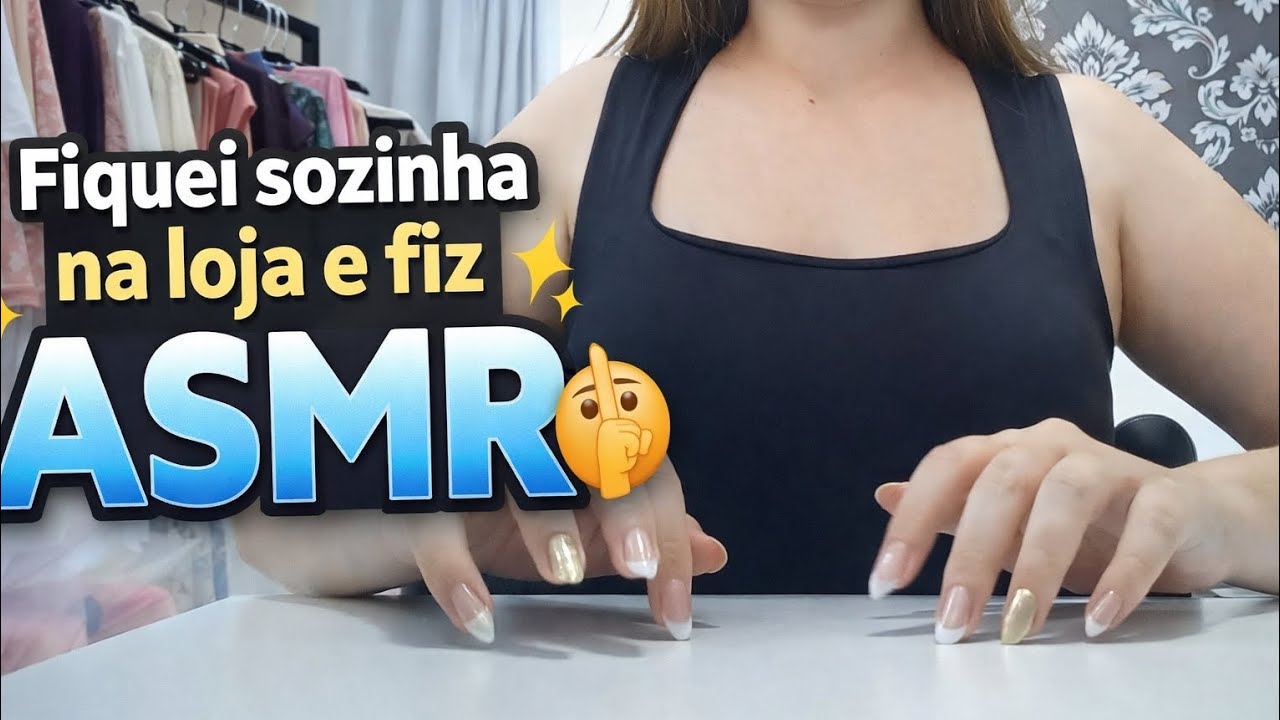 Fiz ASMR escondida na loja 👀 (asmr caseiro)