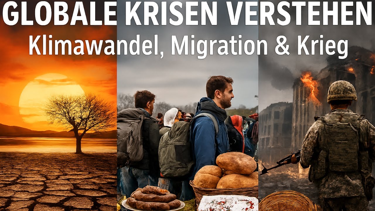 Globale Krisen verstehen: Klimawandel, Migration & Krieg.