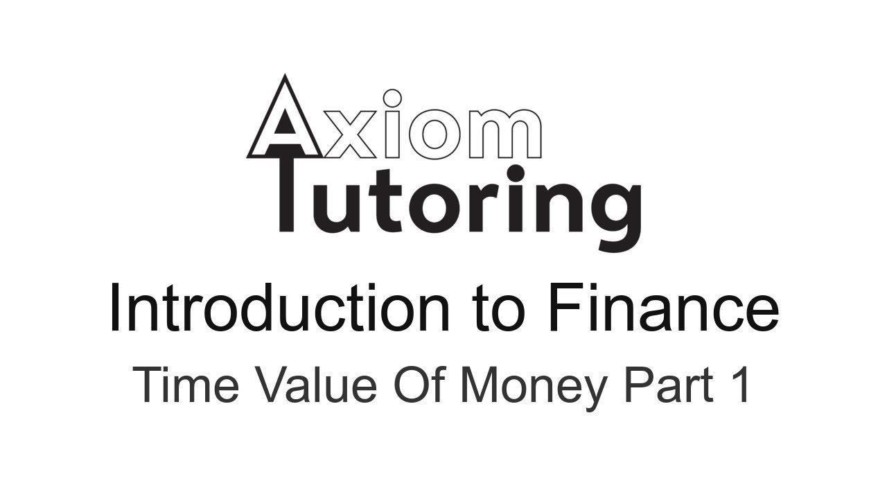 1 Time Value of Money Part 1
