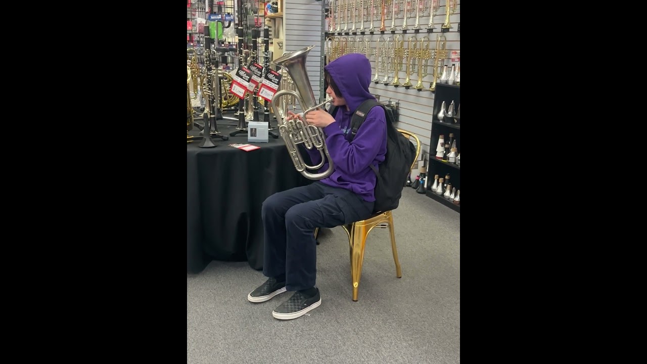 Playing a conn baritone