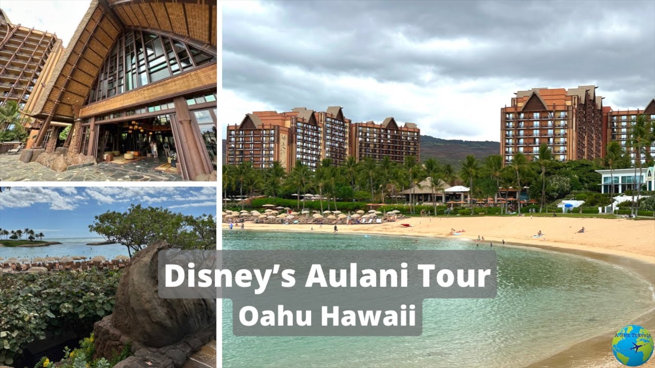 Aulani, A Disney Resort & Spa FULL TOUR, Restaurants, Pools & Room  - Oahu Hawaii