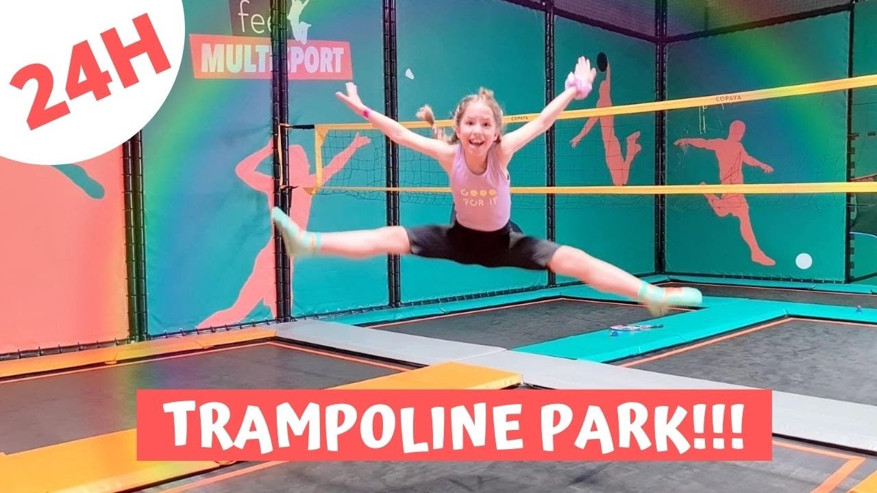 24H TRAMPOLINE PARK 😅 // KIARA PARIS 🌷