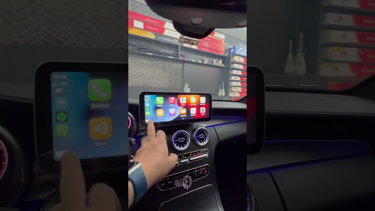 Mercedes C250 | 2015 - Painel digital + Central Touch + Ilumina&ccedil;&atilde;o multicolor - ArtSomAuto
