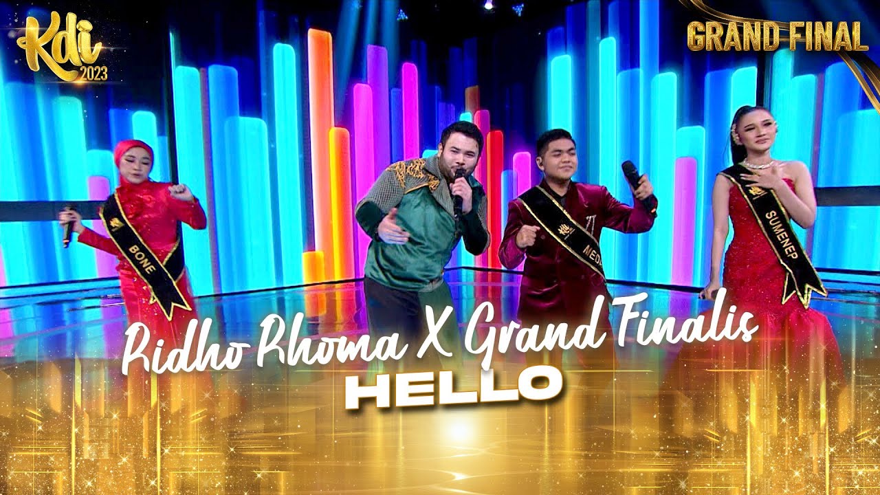 KEREN BANGET!! Ridho Rhoma Dan Sonet2 X Grand Finalis - Hello | GRAND FINAL KDI 2023
