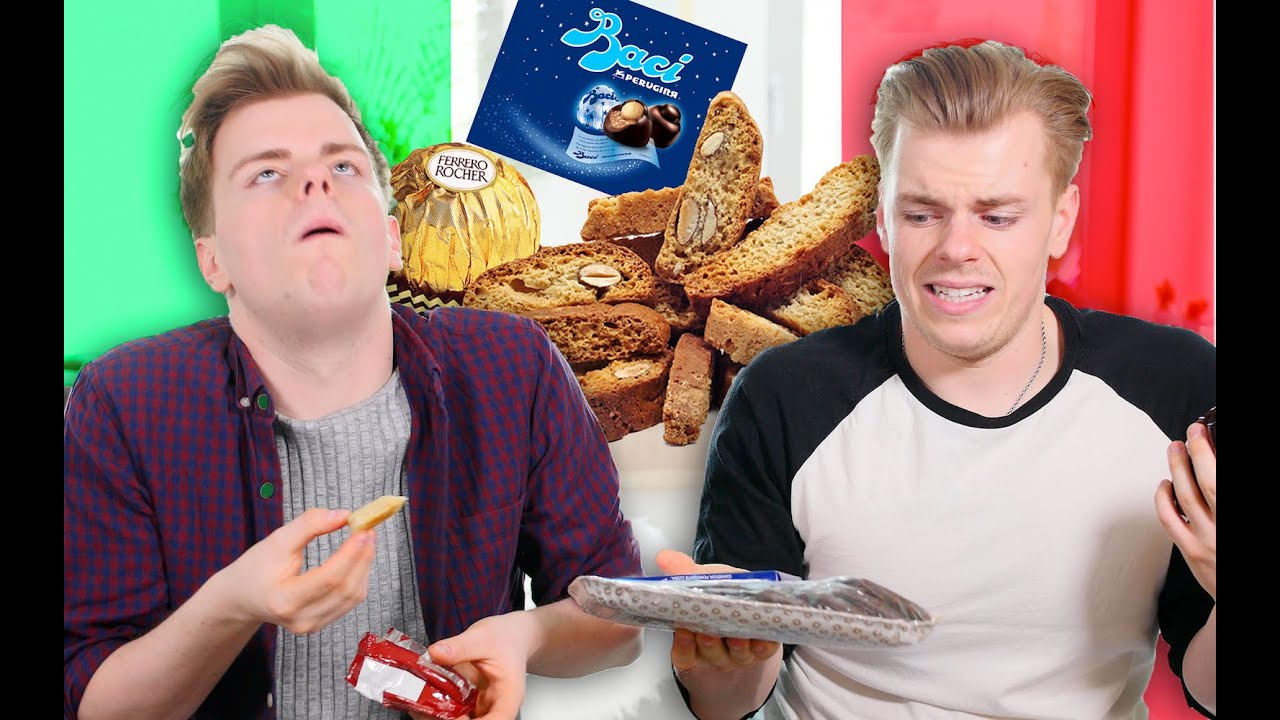 BRITISH TWINS TRY ITALIAN CANDY | NikiNSammy