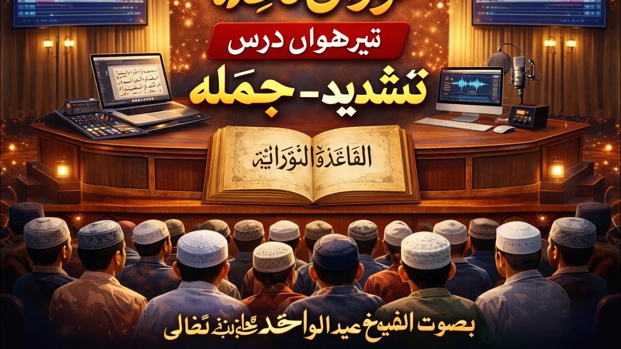 درس قاعدہ تشدید ۔جملة| الشیخ عبدالواحد حفظةاللہ تعالٰی|