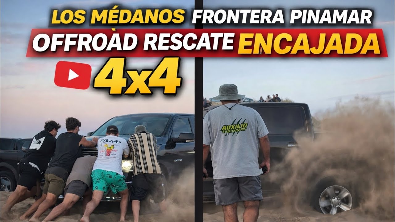 Los Médanos Frontera Pinamar Rescate Encajada Offroad 4x4 2026 una RAM Se rompe y auxilio lo saca 💲🏁