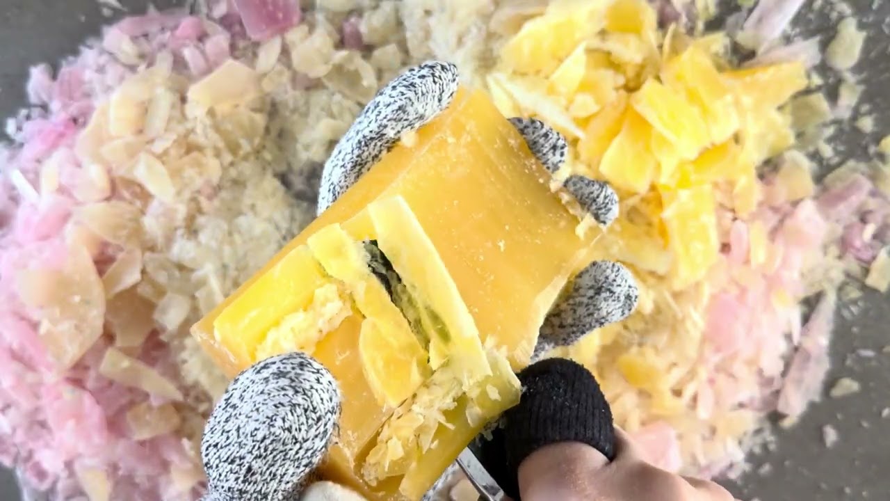 Oddly Satisfying Soap Carving | Crunchy Soap Cutting | No Talking ASMR #soap