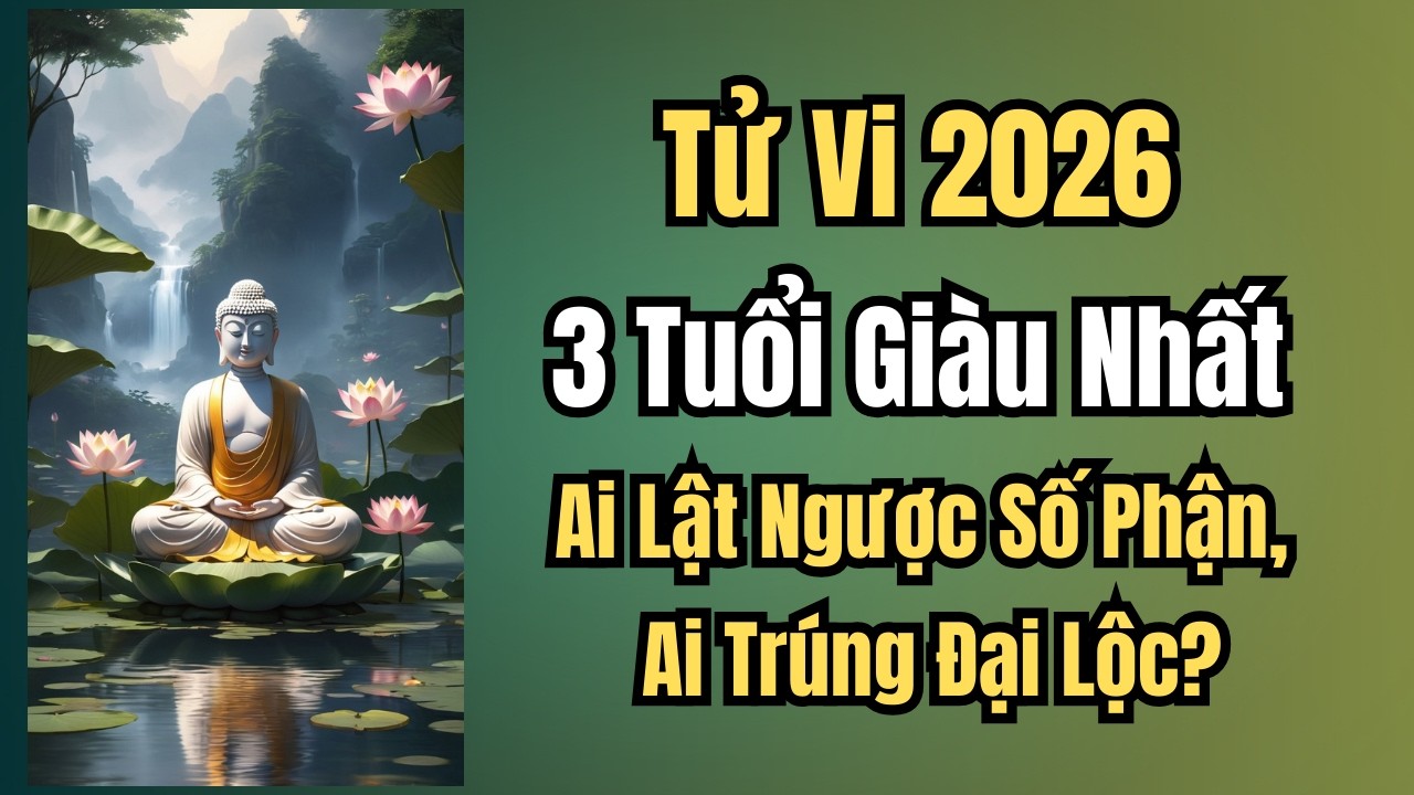 3 Tuổi Giàu Nhất Năm 2026: Ai Lật Ngược Số Phận, Ai Trúng Đại Lộc? Tử Vi Phong Thủy