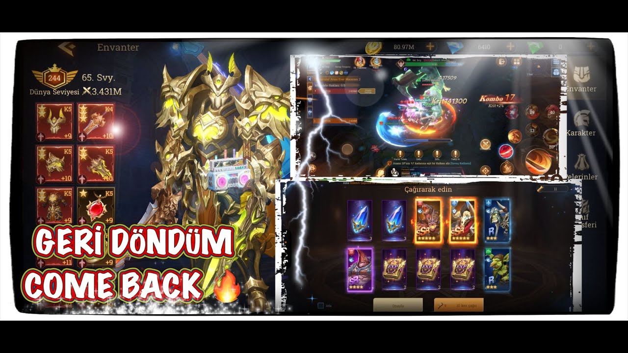 DUNGEON HUNTER 6 GERİ DÖNDÜŞ EFSANE TEĞMENLERLE OLDU