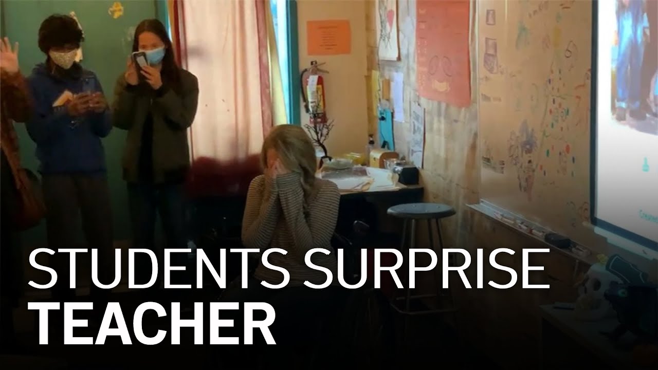 High School Drama Students Surprise Teacher With Money for Needed Wheelchair