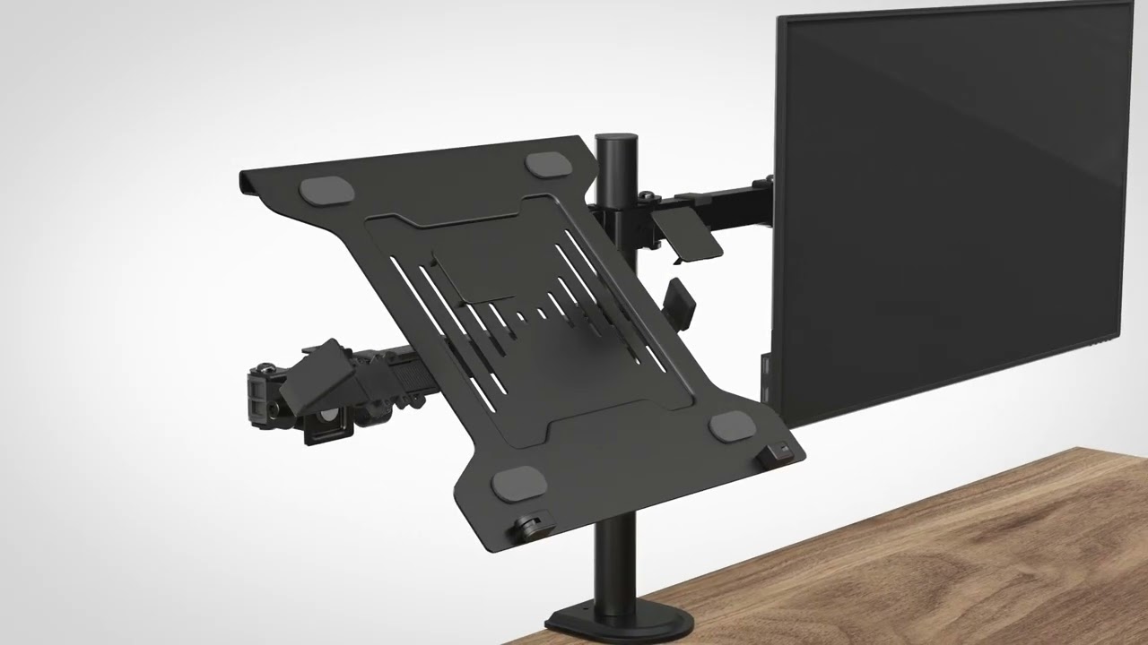 SUPORTE ESN-12 EM AÇO PARA MONITOR E NOTEBOOK, ARTICULADO - EVOLUT