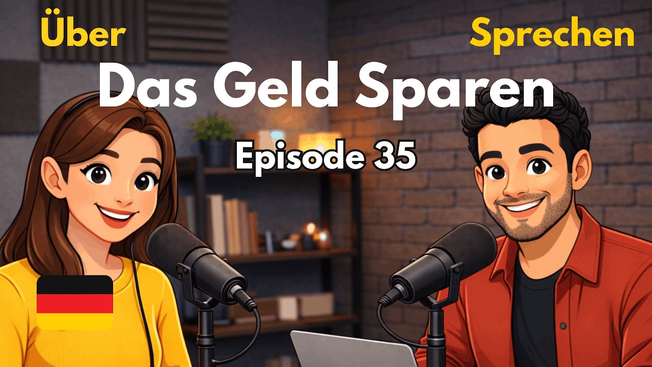 Finanzielle Sicherheit aufbauen und Geld Sparen | Deutsch Lernen mit Podcast | Episode 35