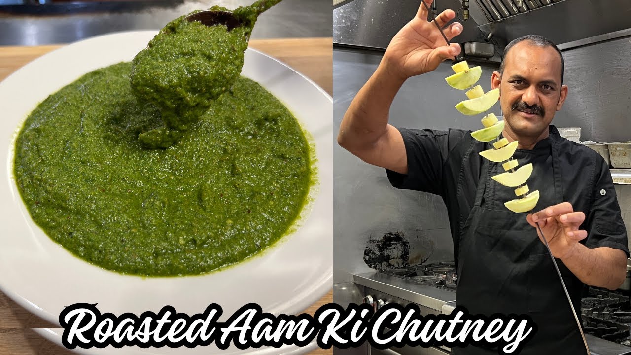 Roasted Aam Ki Chutney | भुने आम की चटनी | Kacche Aam Ki Chatni | Green Chutney Recipe | Raw Mango