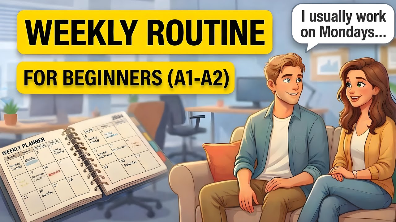 Speak English Every Day 🗣️ | Weekly Routine – Beginner English Conversation